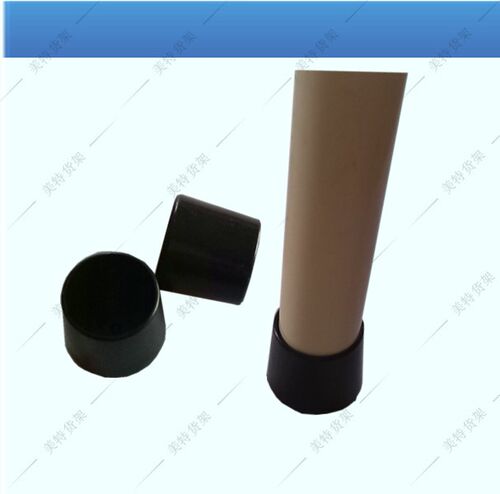 线棒复合防滑脚套不锈钢精益管配件塑料堵头附件封端盖底脚夹接头