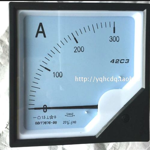 涪江电气直流安培表 42C3-A指针式电流仪表 5A至3000A机械安培计