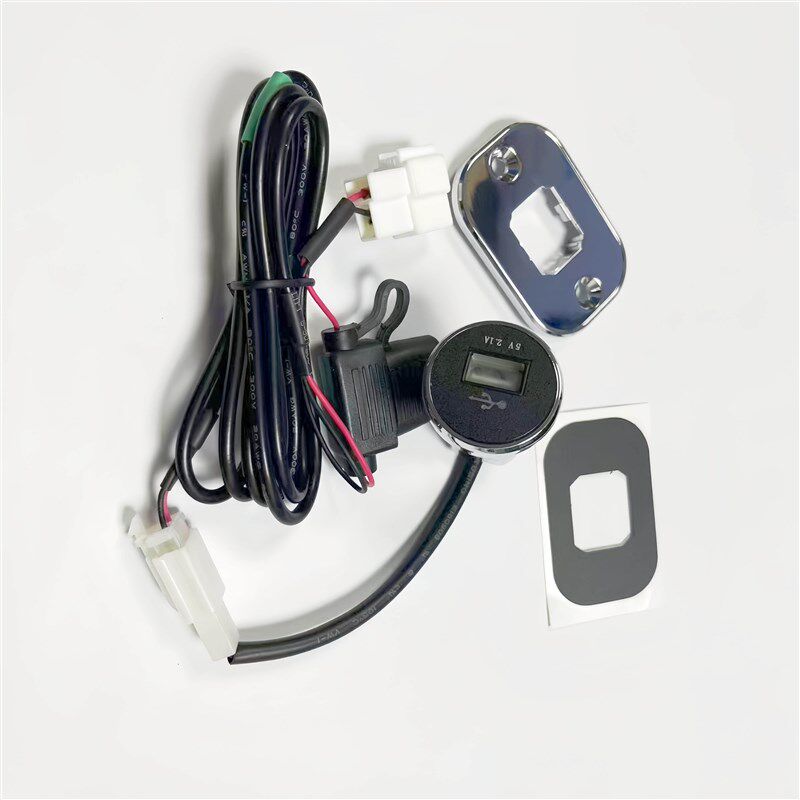 客车USB手机充电器大巴旅游车校车中巴12V24V圆柱式长线带保险盒