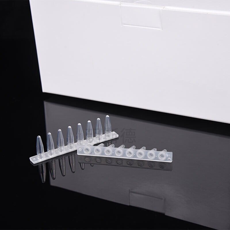 国盛平替0.1ml 0.2ml八连管 PCR8连管荧光定量PCR管 125套/盒