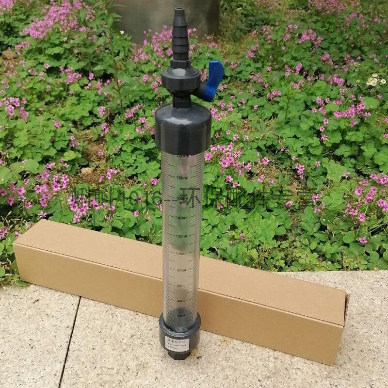 有机玻璃流量标定柱带取样阀 UPVC标定柱 透明塑料管液体标仪器表