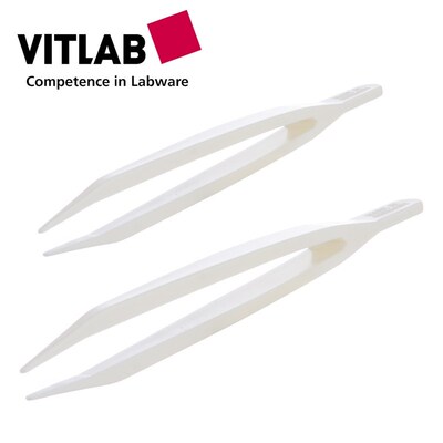 PMP镊子进口塑料镊子VITLAB白色尖锐回弹性好镊子67895/67995