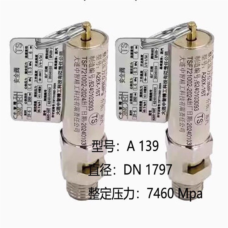 大连中智精工A28X-16T山东新华灭菌器安全阀DN8 SV10整定压力0.28
