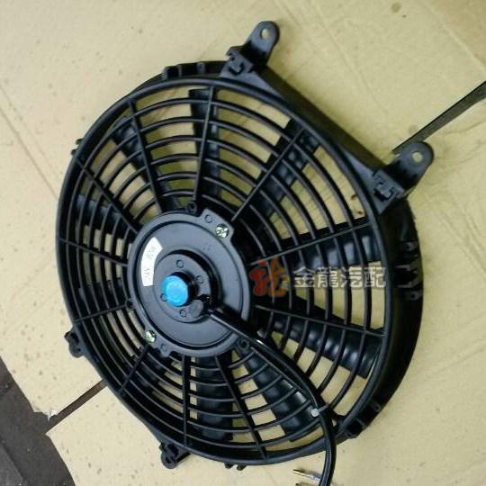 超薄冷凝器加装电子风扇9寸 12寸 14寸 12V 24V 吹/吸型 水箱10寸