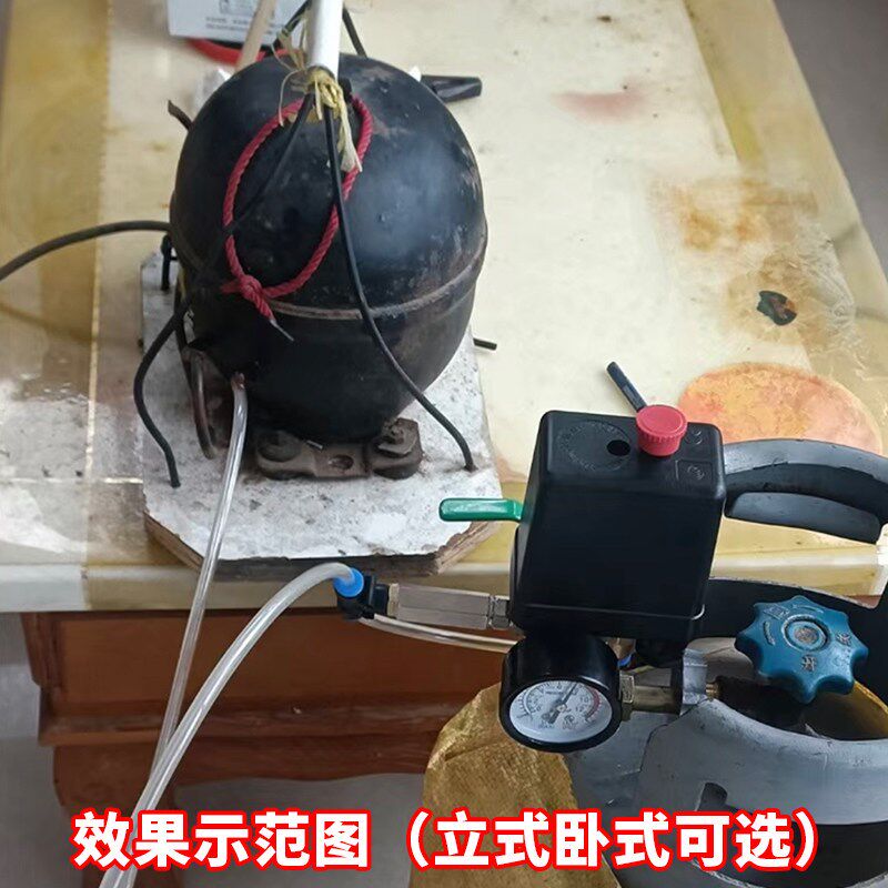 空调冰箱压缩机改装静音空气压缩机配件自制真空泵DIY打气泵总成图片