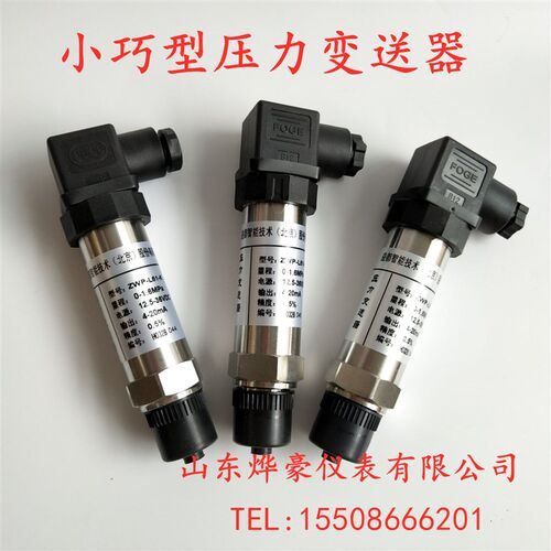 小巧型压力变送器 扩散硅数显传感器4-20MA恒压供水油压ZWP-L61-K