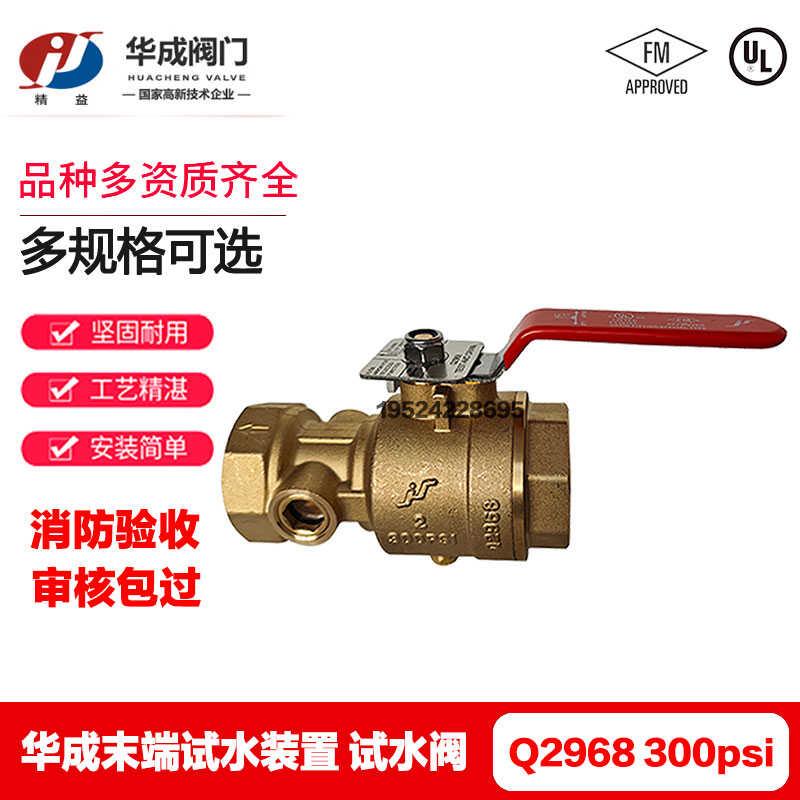 华成末端试水装置带视窗300PSI泰科TYCO试水阀FM UL认证DN25-DN50