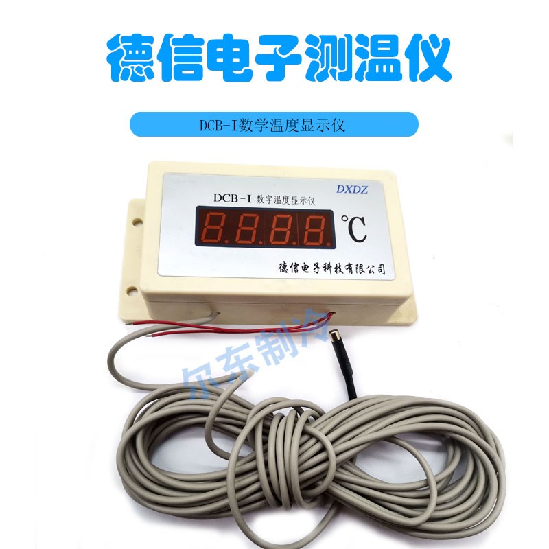 原装德信电子DCB-I数字温度显示仪冷库低温测温仪进口探头数显表