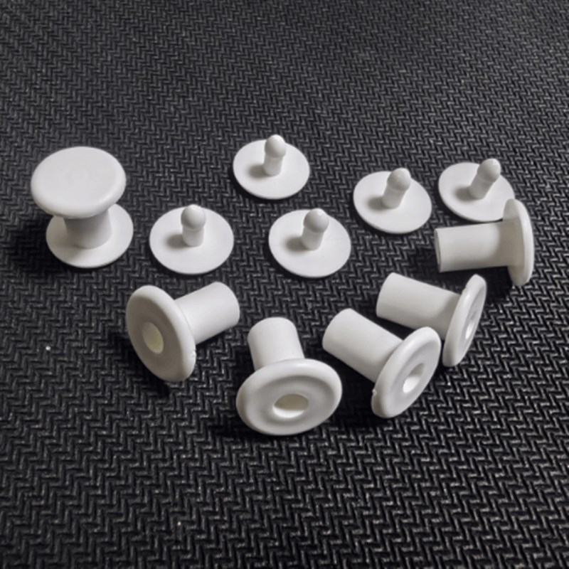 塑料字母铆钉工字扣按扣账本扣M6X6/M6X8/M6X10黑白色图片