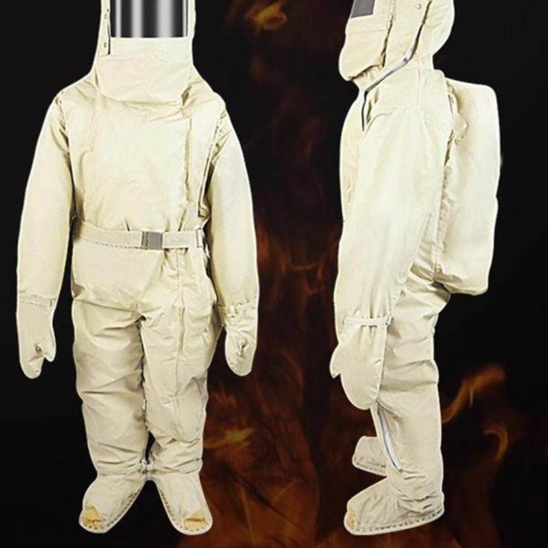 消防避火服防护服耐热阻燃防蒸汽带背囊耐高温隔热服1000度防化服