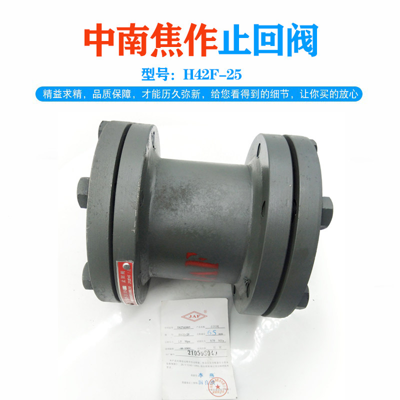 中南焦作氨阀止回阀H42F-25逆止阀冷藏库氟氨制冷阀门圆法兰止逆