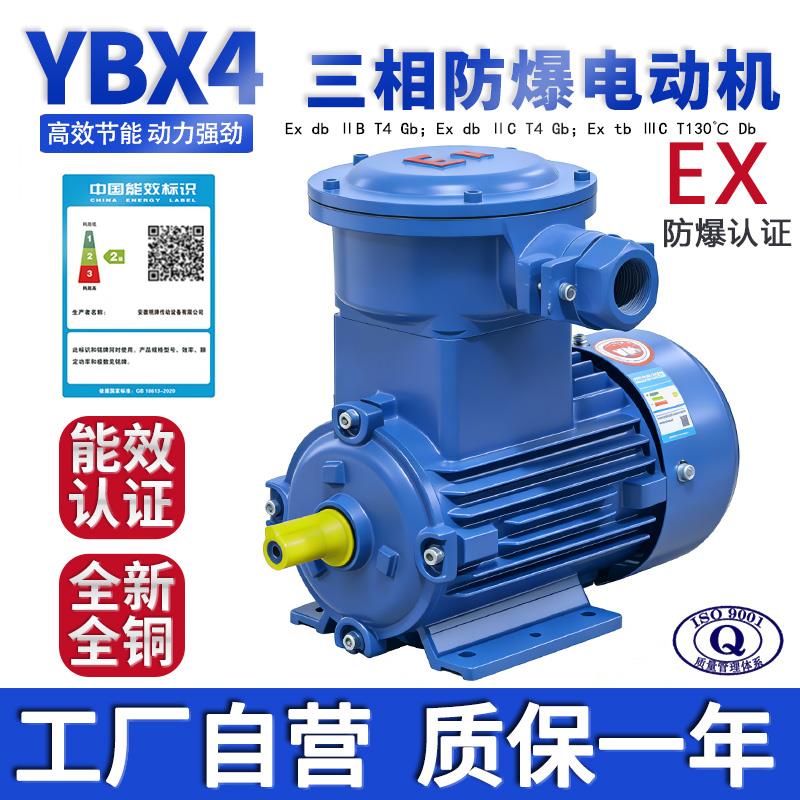 CT4气体兼粉尘双防爆电机YBX43二级能效高效率隔爆型三相异步电机