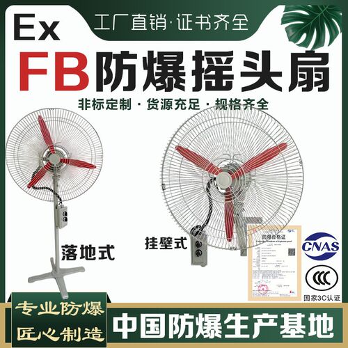EX防爆摇头扇FB/BTS-500落地式600壁式750工业防爆风扇220V电风扇