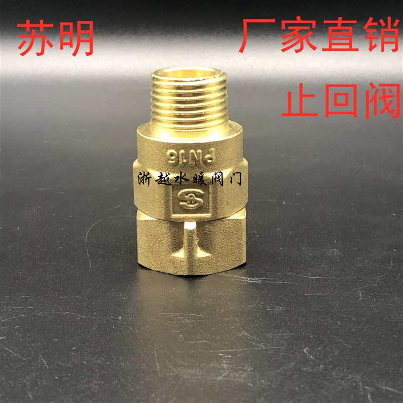 苏明水表前止回阀表后自来水单向阀防空转止水止逆阀家用防自转抗图片
