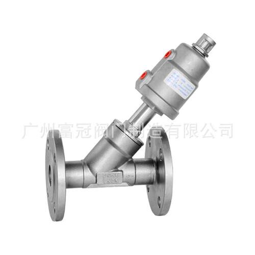 304锈钢法式气兰动角263座阀Y型汽角座阀耐蒸高温蒸汽不角座阀