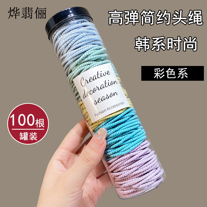 发绳细款螺纹发圈高弹力皮筋