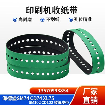 海德堡印刷机XL105 CD102xlL75  SM74尾部输收纸轮吸风带34孔皮带