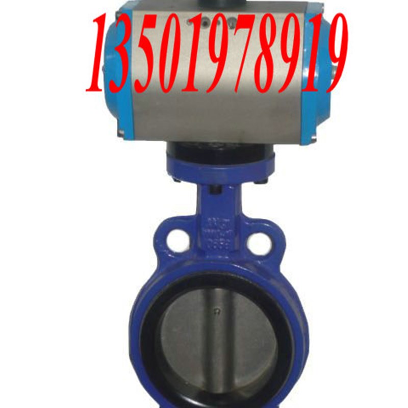 D671X-16-10气动蝶阀 气动对夹式蝶阀DN250 300 100 400 450 500