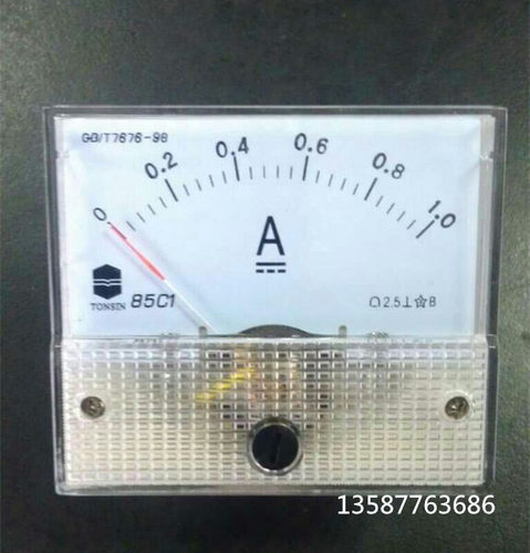 0-1A注塑机配件电流表流量表2A注塑机直流表1.0A压力电流表85c1-A