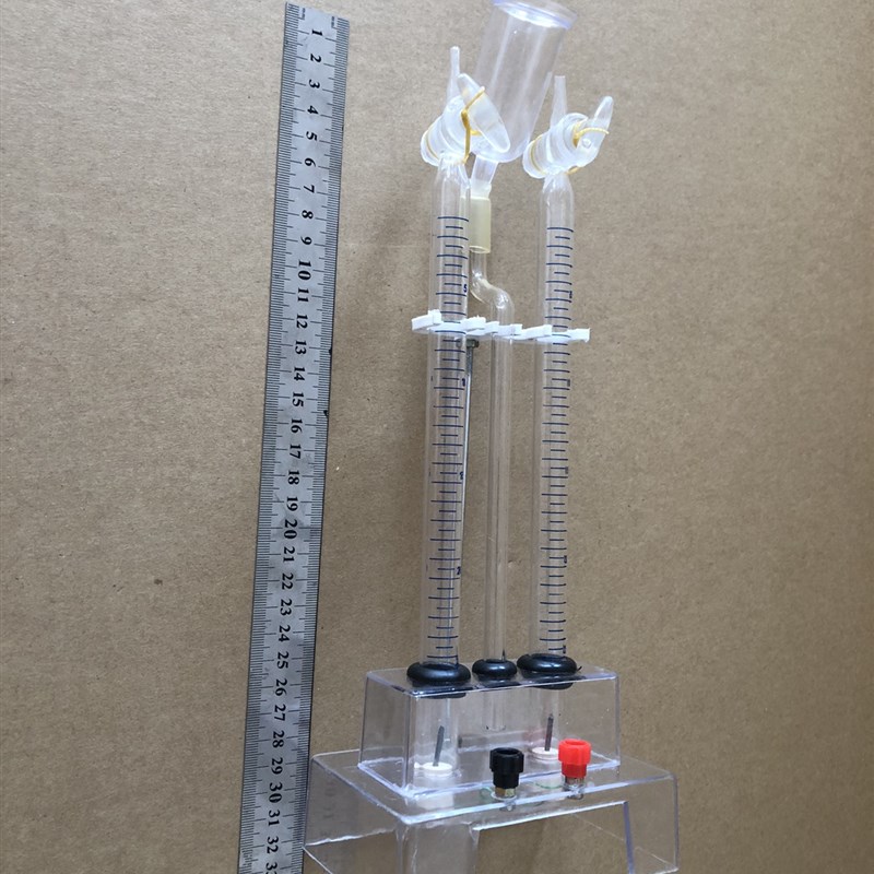 水电解演示器(活塞)实验教学仪器 新型微型电解水器制氢气装置