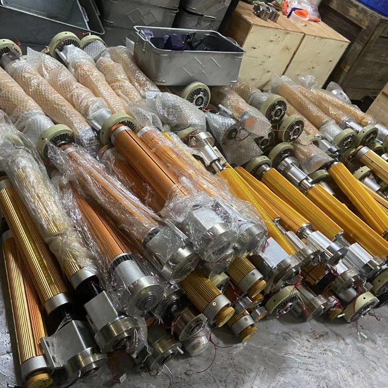 气胀轴手涨轴瓦片收放料卷轴磁粉制动器键条式机械胀轴充气涨紧辊