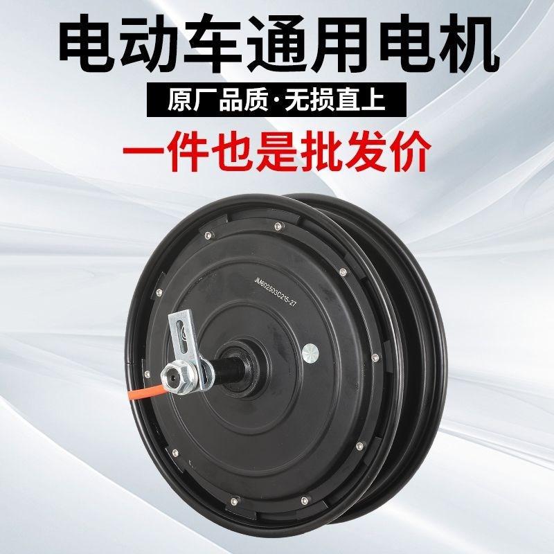 两轮通用电动车电机碟刹鼓刹48V60V72V电摩电瓶车新国标原厂10寸