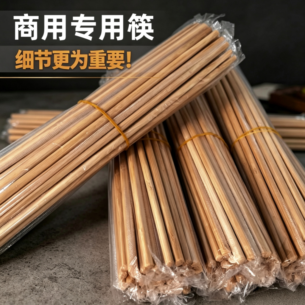 大批量碳化竹筷一次性独立装外卖