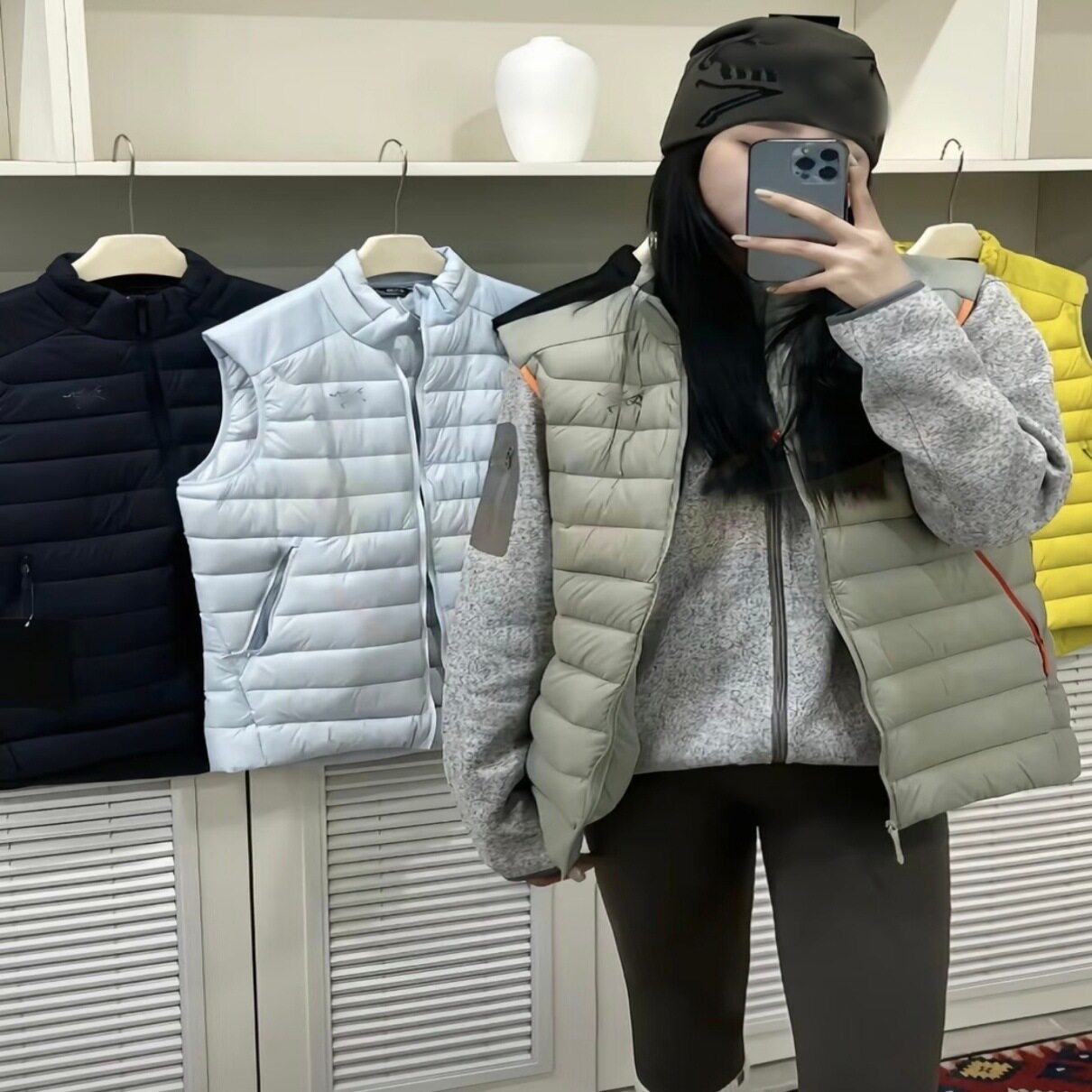 鸟家鹅绒排骨马甲CeriumVest羽绒服坎肩立领情侣外套户外保暖防风