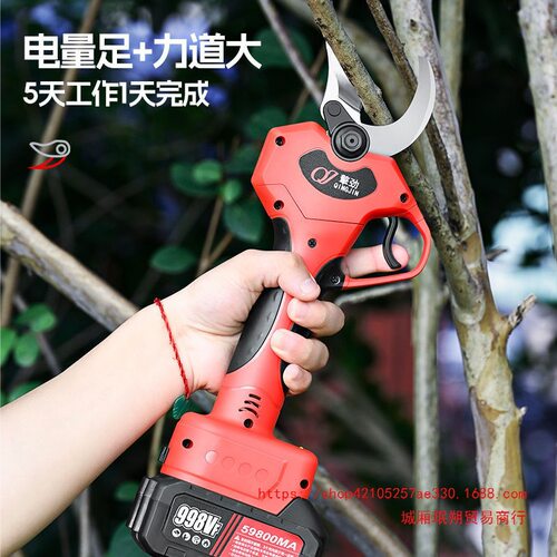 德国擎劲电动修枝剪刀果树充电式锂电剪刀剪树枝园艺园林修剪神器