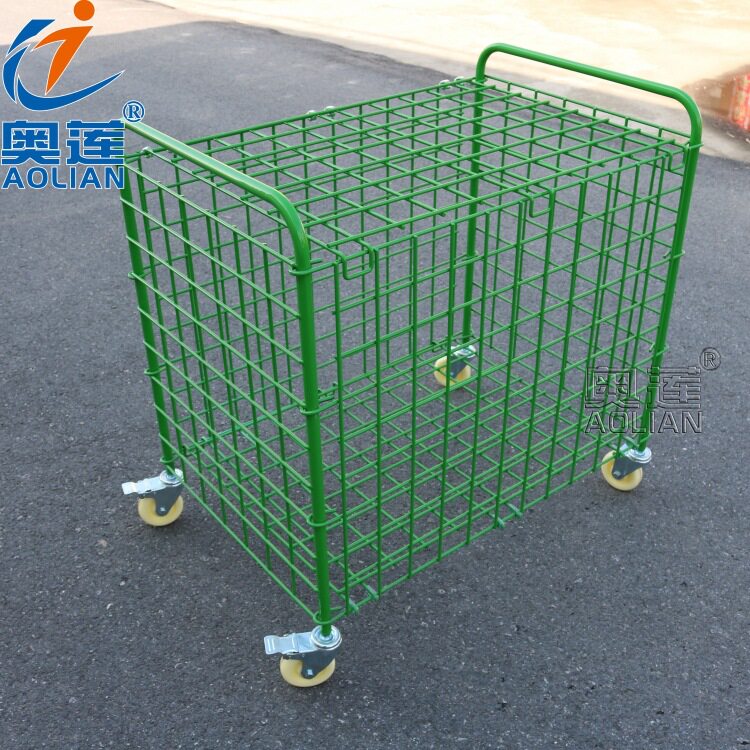 高档实心移动式篮球推车装球车球类推车篮球排球足球框折叠式