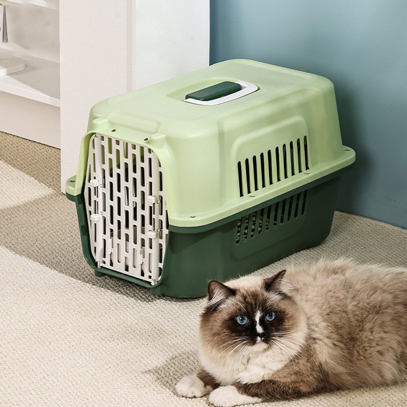 猫咪外出箱栅栏式便携车载宠物航空箱批发旅行飞机托运专用狗笼子