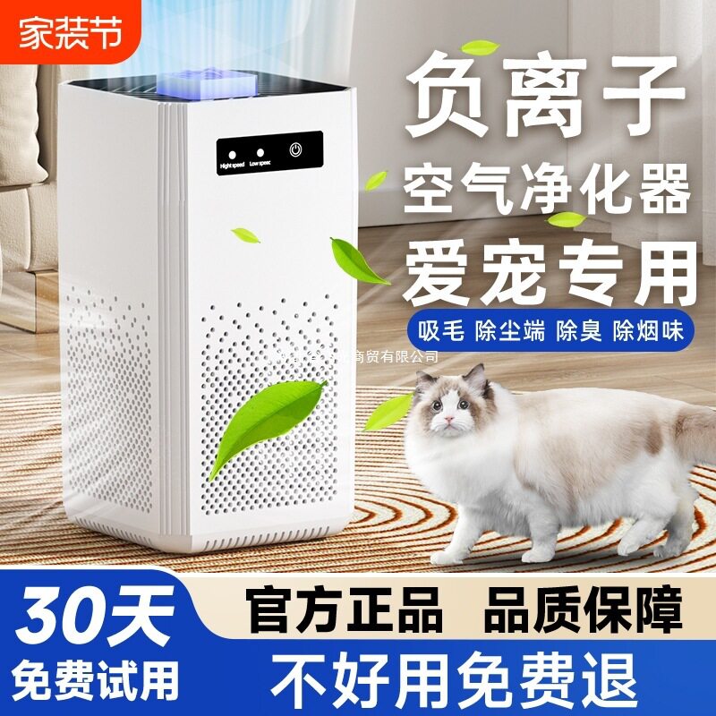 除甲醛烟味异味除臭机空气净化器家用净化去室内宠物浮毛吸负离子