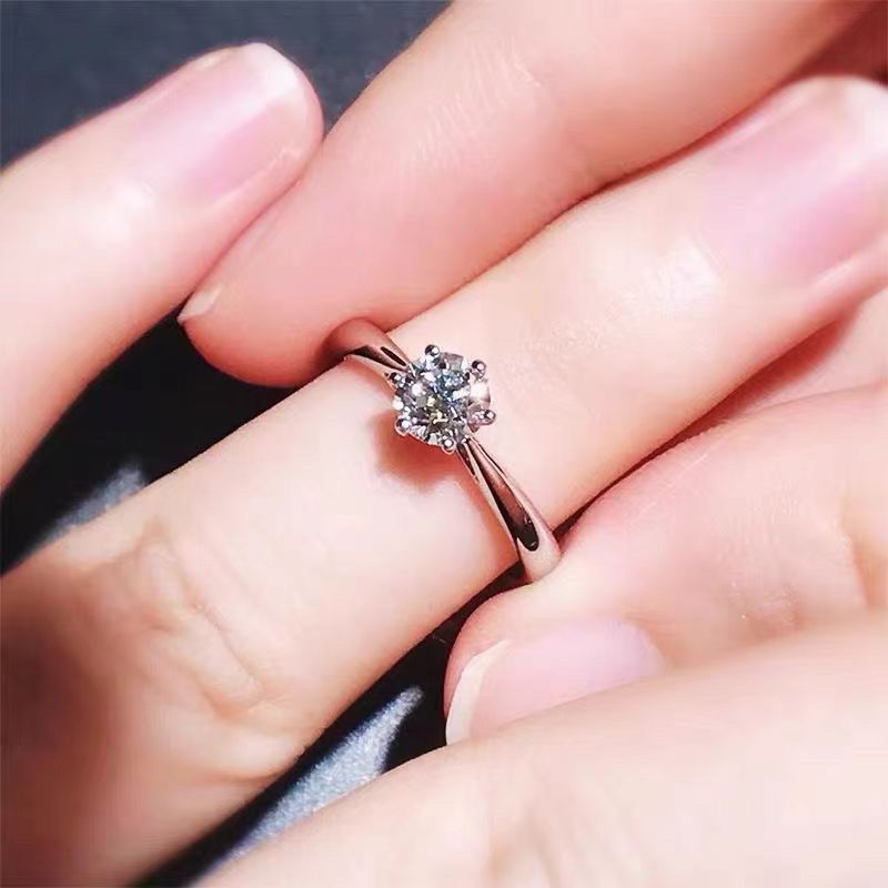 专柜正品pt950铂金钻戒求婚结婚钻石戒指女款送女友情人节礼物520