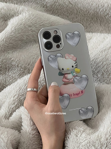 iPhone13少女心金属电镀小众