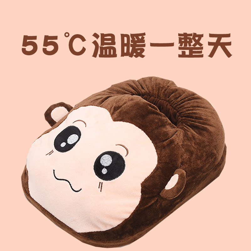 厂家批发绒布面料电加热暖脚宝艾绒温灸护具电加热艾足宝