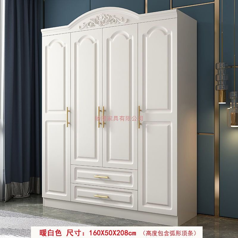 欧式衣柜简约现代出租房板式衣柜家用卧室家具组合柜子储物大衣橱