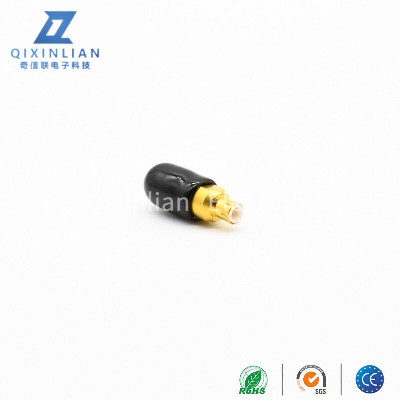 MMCX连接器公头 全铜镀金接线RG142线缆