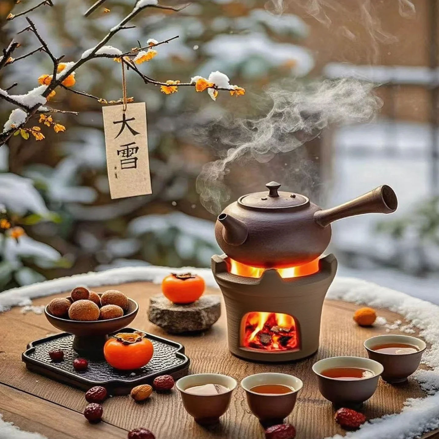 老式炭炉户外烧烤碳炉围炉煮茶红泥商用家用陶土打边炉木炭火锅炉