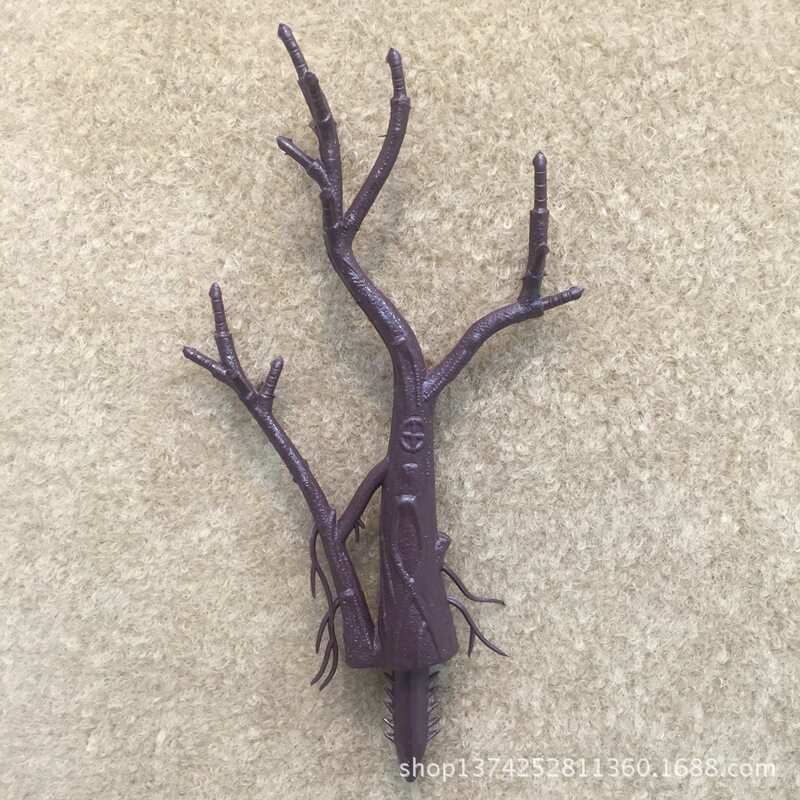 仿真植物仿真树干树枝盆栽配件人造花丝花塑料水草配件