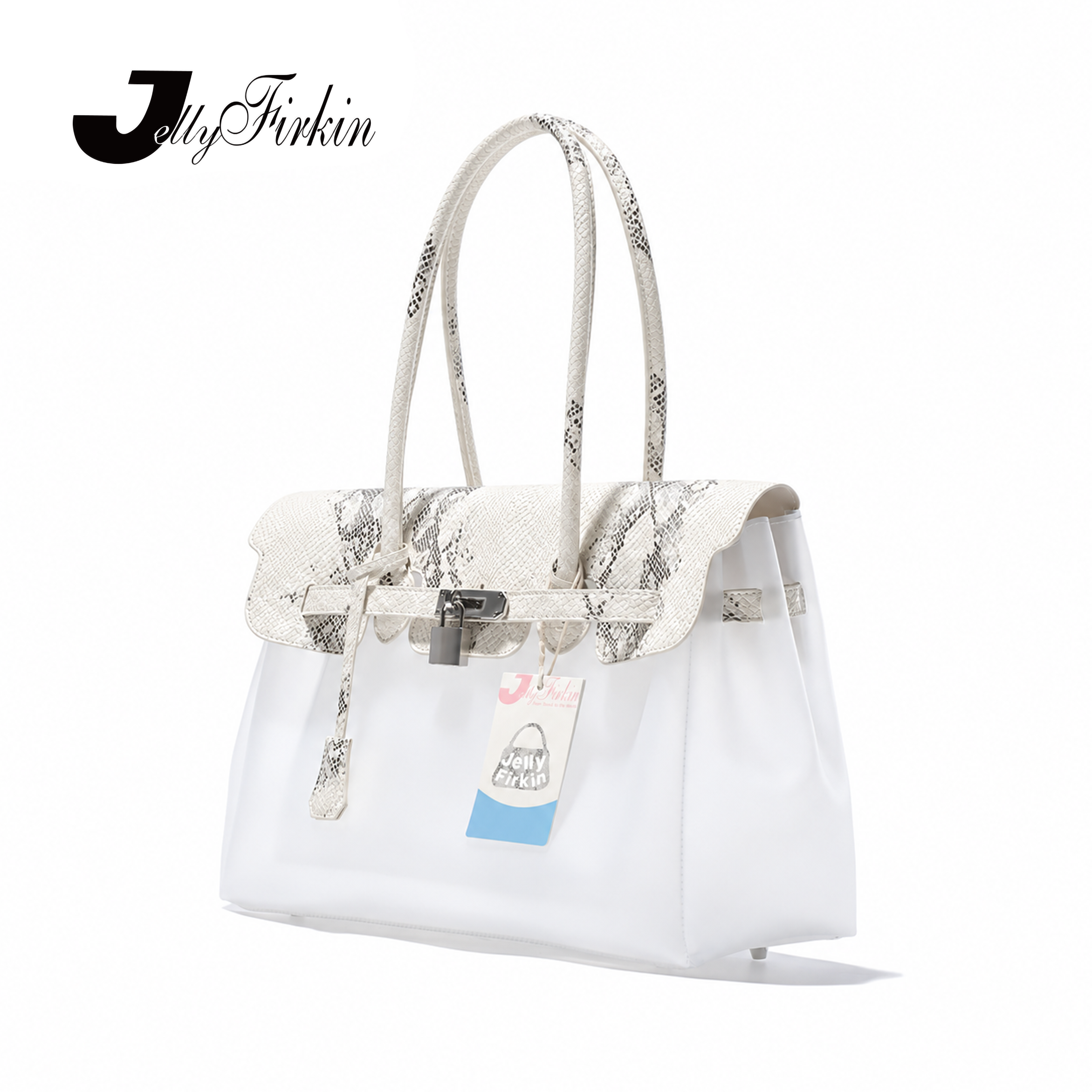 Jelly Firkin中号 Firkin Bag 超限量 白银蛟纹 果冻包 腋下包