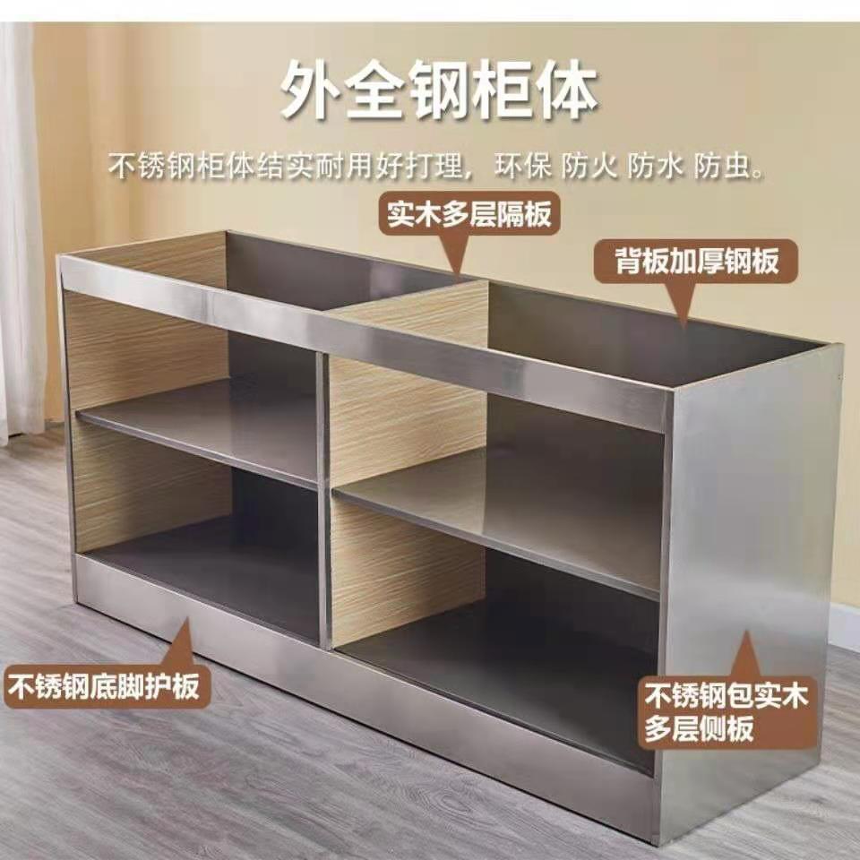 简易橱柜碗柜拉篮不锈钢水槽柜灶台柜经济组装型出租房家用一体柜