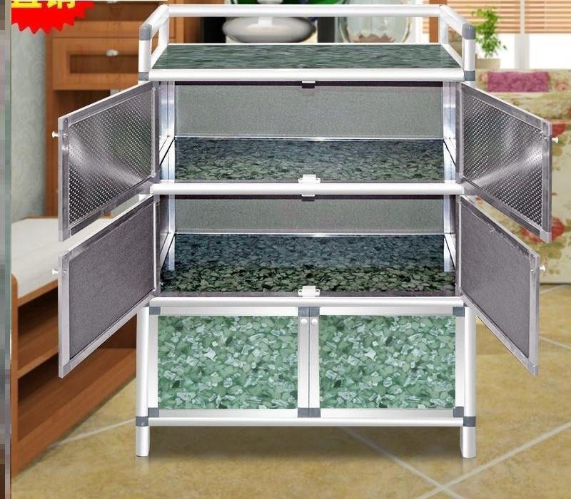 放盘子碗架装碗柜厨房用品家用经济型菜柜双门厨柜灶台柜组装