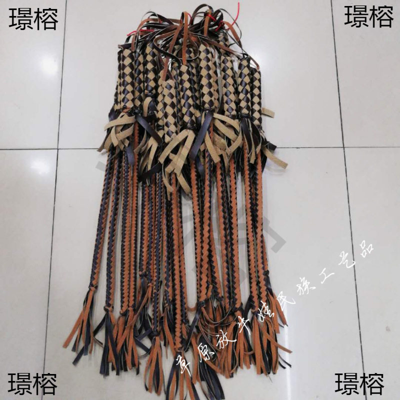 跳舞马鞭蒙古族特色工艺品纯手工编织舞蹈马术表演摄影装饰