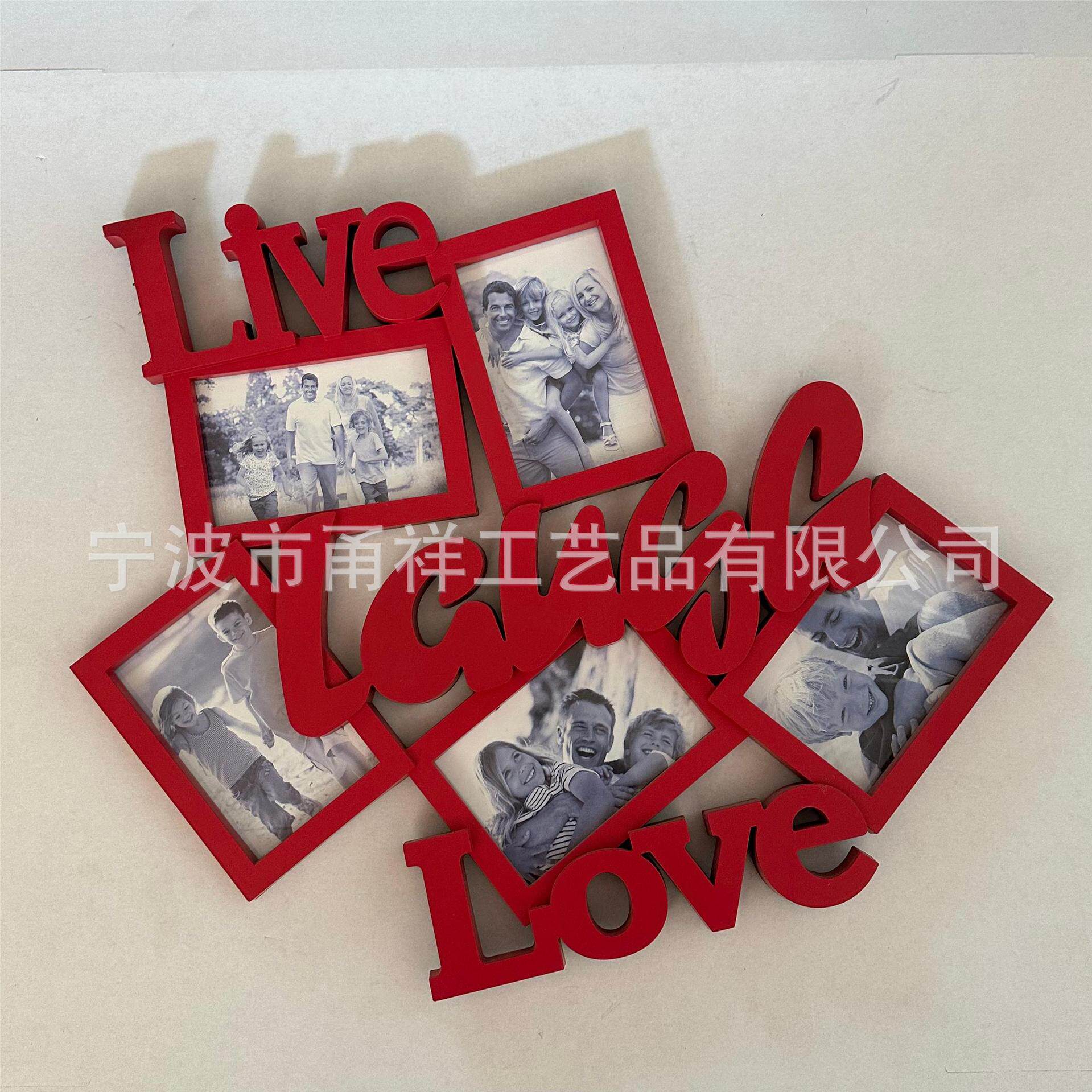 照片墙欧式相框墙创意过道餐厅玄关装饰6寸相框组合美式照片墙儿