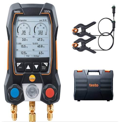 德图testo550S电子冷媒表557S空调加氟表雪种压力表负压表加氟表