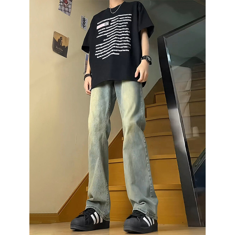 冰川蓝牛仔裤男款夏季薄