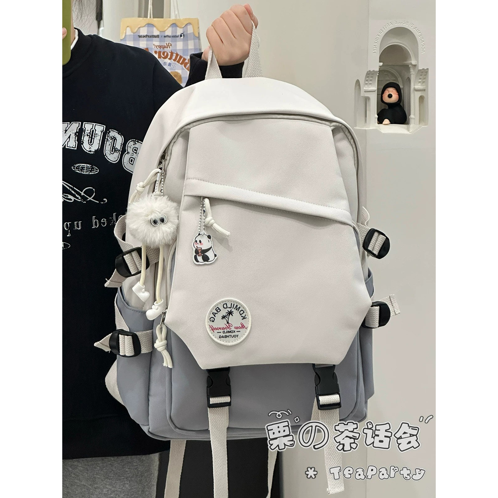 学生户外上学大容量电脑双肩包