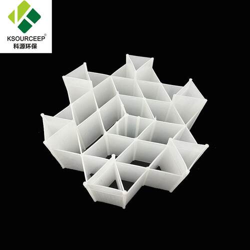 萍乡科源 出售瓷塑多孔组合环规整填料洗涤塔PP/RPP六菱形组合环
