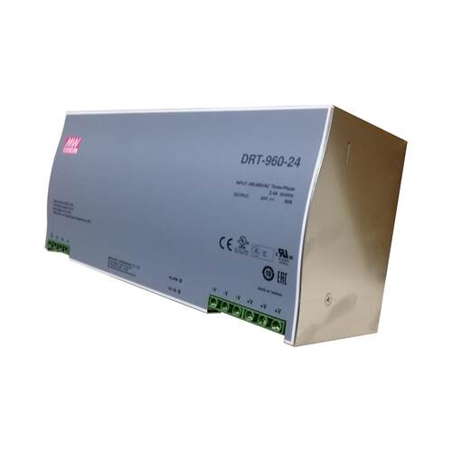 DRP-480台湾明纬24/48V直流10/20A导轨480W开关电源PFC DR