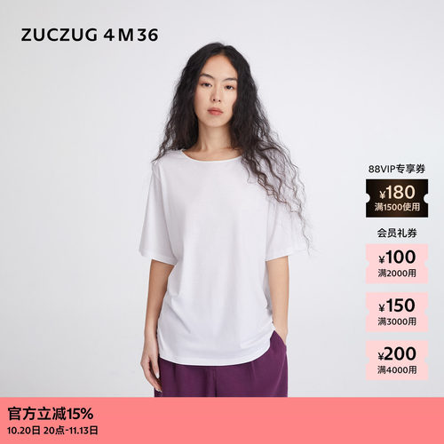 ZUCZUG4M36针织布宽松半袖T恤